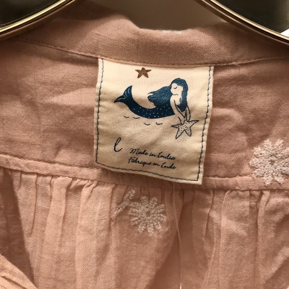 Anthropologie Linen Shirt Dress- size Large - Picture 3 of 5